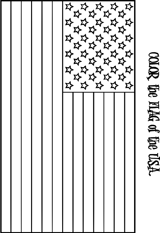 United States Flag Coloring Page for Kids crayola com