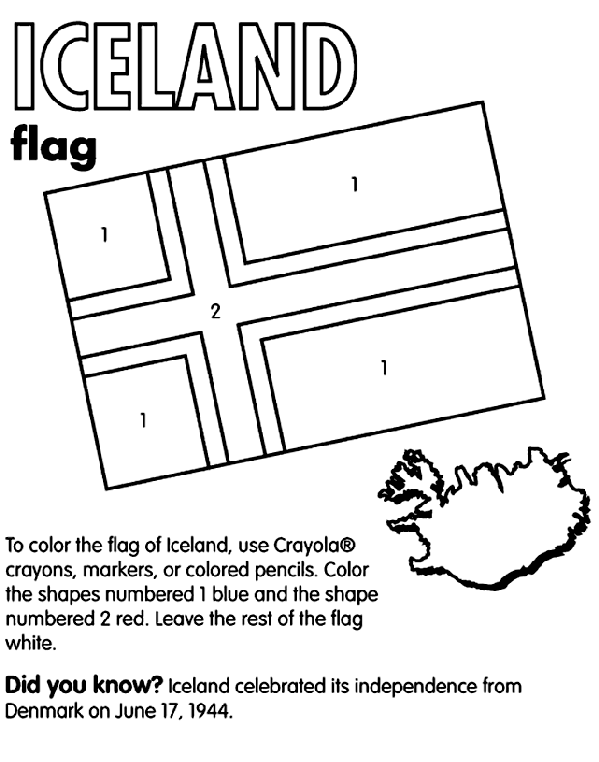 Iceland Coloring Page | crayola.com