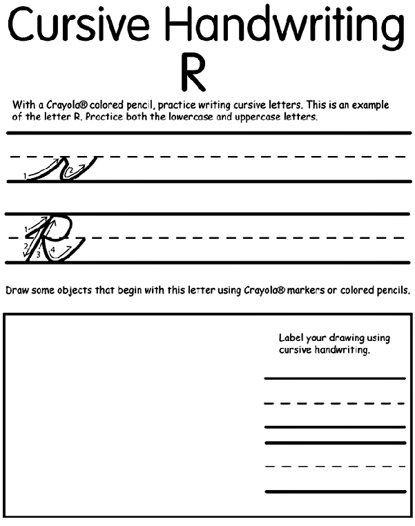 letter r in cursive lowercase