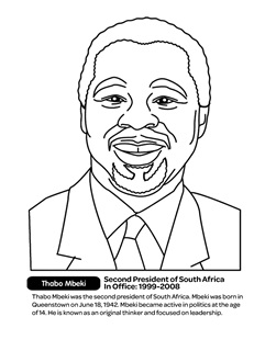 nelson mandela coloring pages