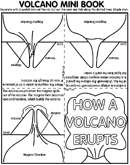 Kilauea Volcano Coloring Pages