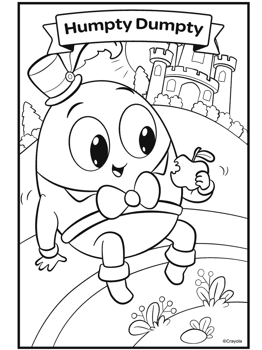 Humpty Dumpty Sequence Coloring Page