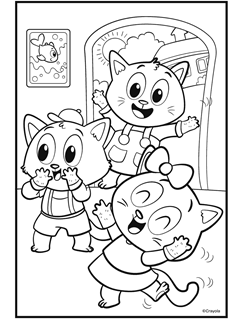 3 father 1 mother coloring pages
