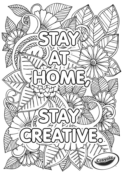 Download Stay at Home Creativity, Flowers | crayola.com