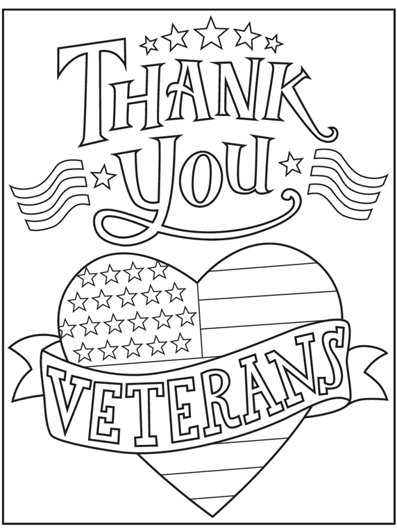 Veterans Day Printable Coloring Pages