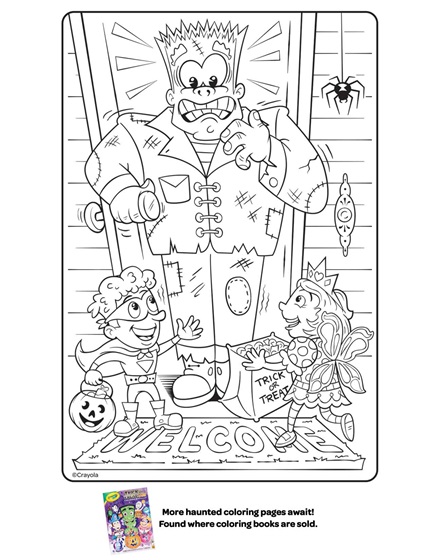 frankenstein coloring page