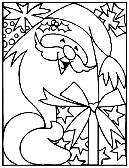 christmas gift coloring pages