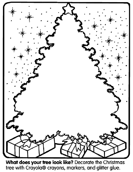 Christmas Tree Coloring Page | crayola.com