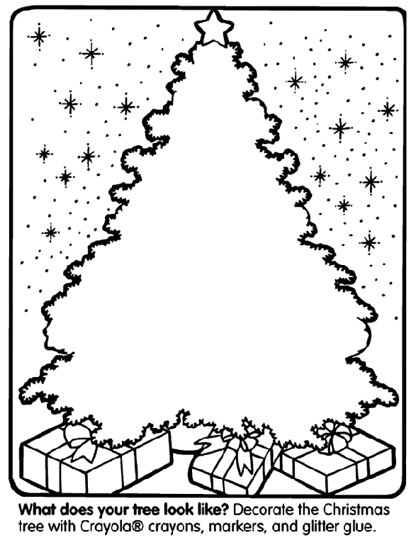 christmas coloring pages tree