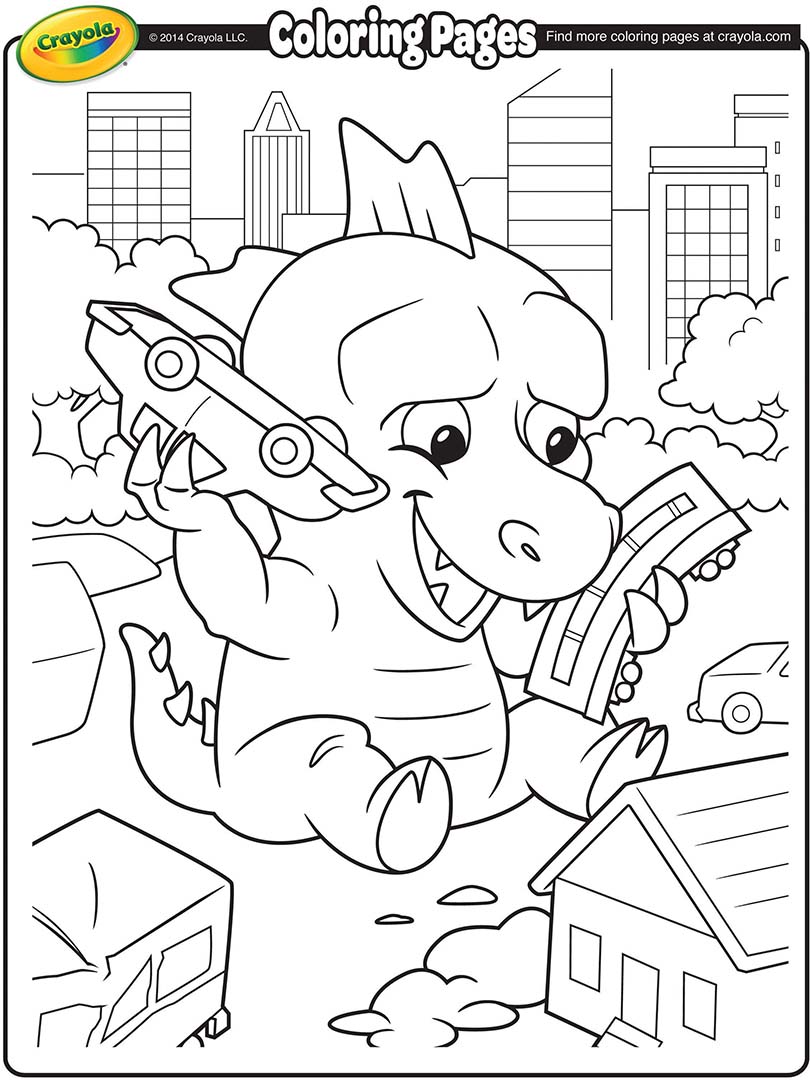 Crayola dinosaur deals coloring pages