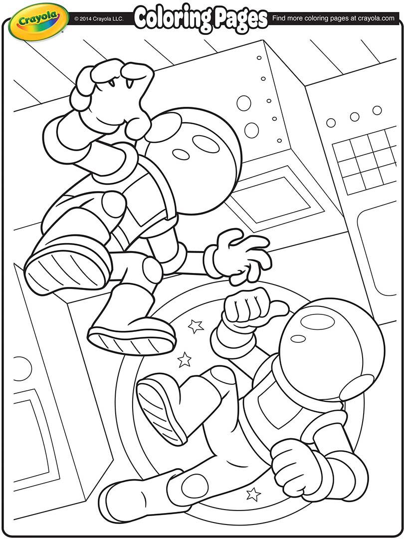 astronauts coloring pages