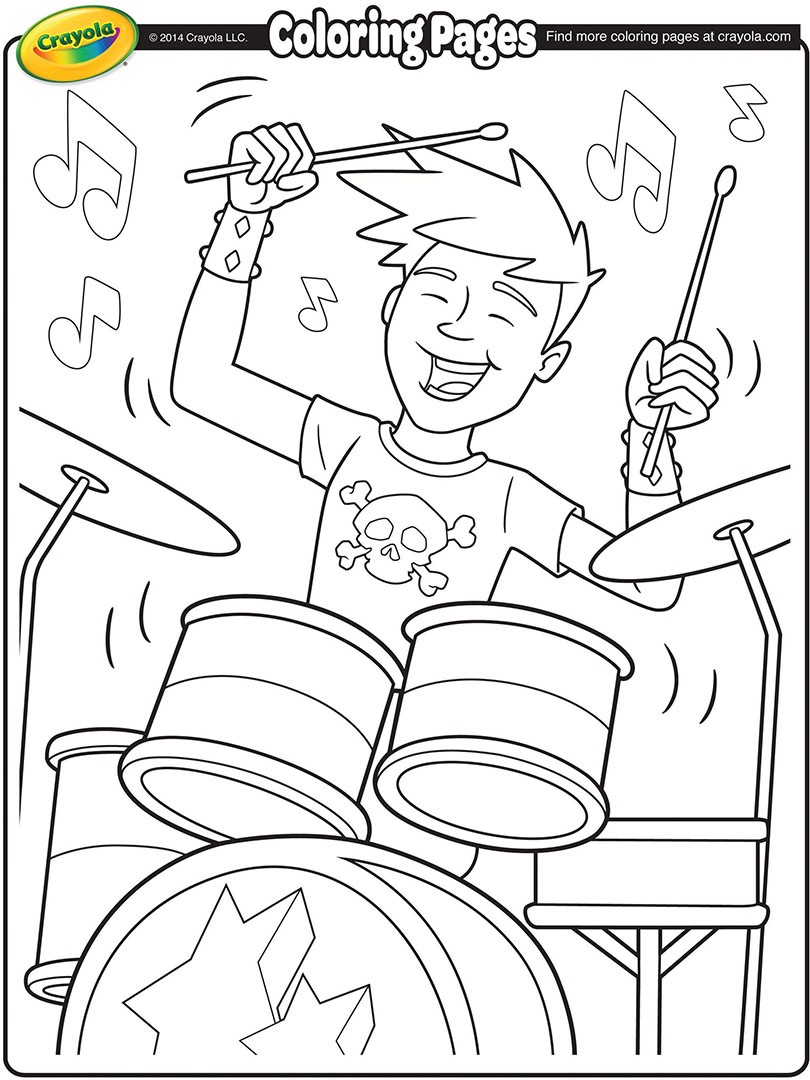 Trommeslager Coloring Page | crayola.comTrommeslager Coloring Page | crayola.com  