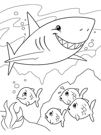 shark coloring page  crayola