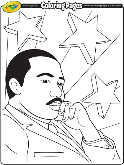 Martin Luther King, Jr. Coloring Page | crayola.com
