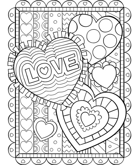 Valentine Kids Coloring Book - Valentine's Day Coloring Pages