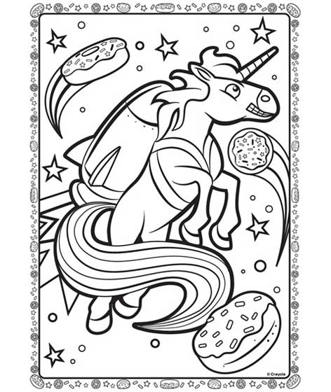 detailed unicorn coloring pages