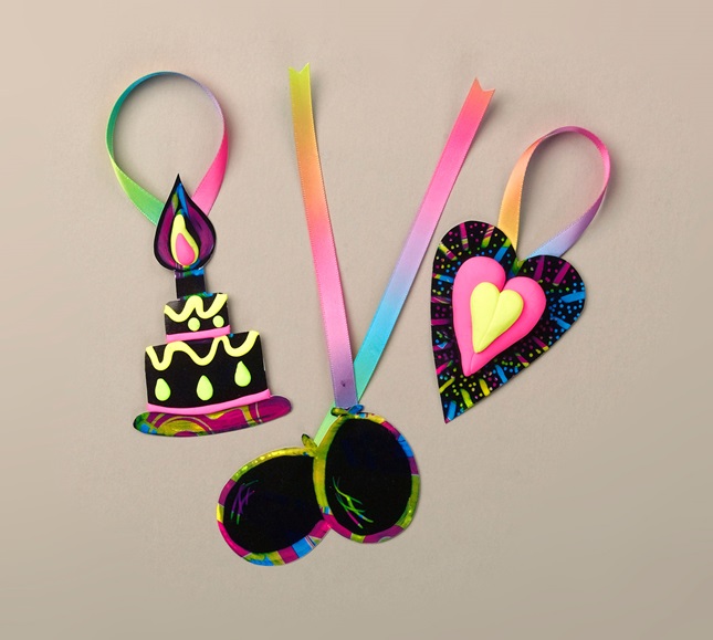 Bursts of Neon Gift Tags Craft | crayola.com