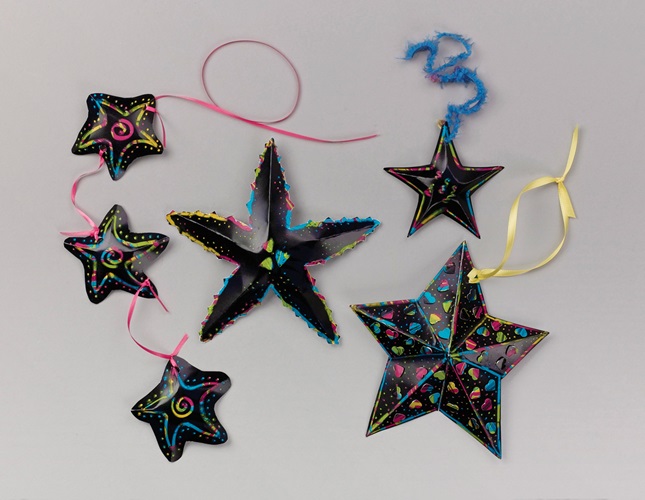 Download Neon Starfish Danglers Craft | crayola.com