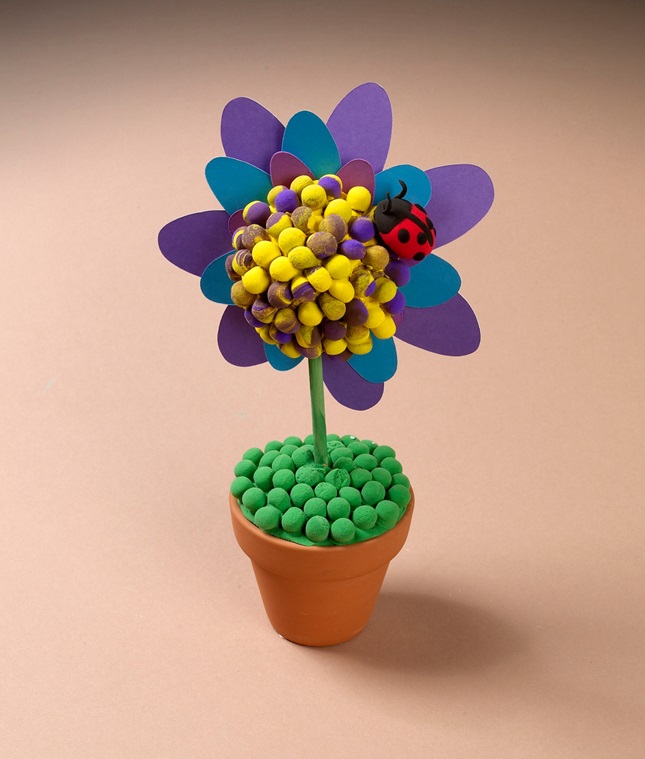 Presto Dots Flowerpot Craft | crayola.com