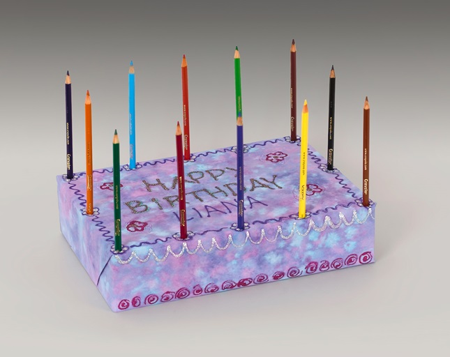 Coloring Candles Birthday Cake Centerpiece Craft | crayola.com