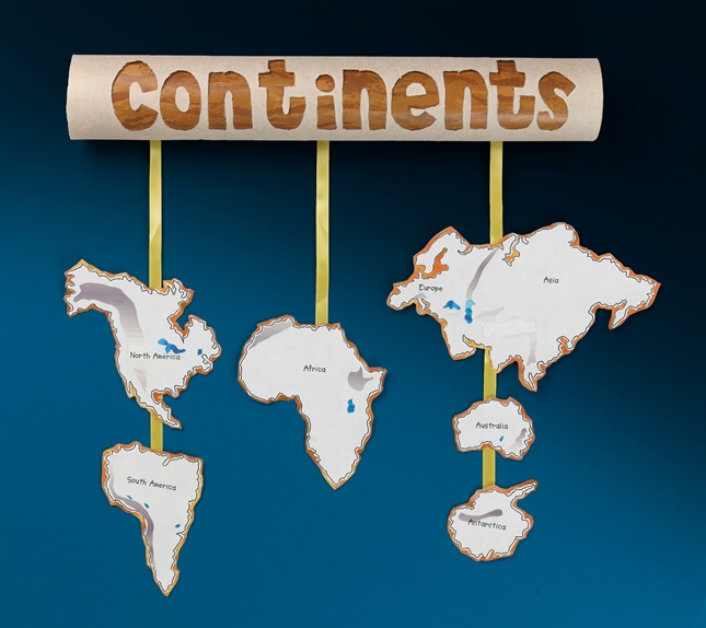 world map with continents