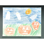 Pumpkin and Ghost Garland | crayola.com