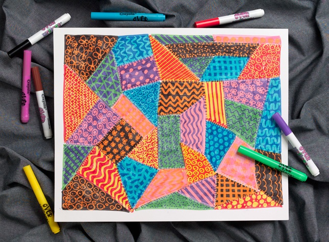 Crayola Washable Markers and Quilt Marking, Technique of the Week