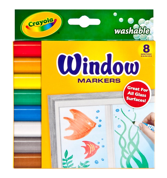 Washable Window Markers 8 ct. Product | crayola.com