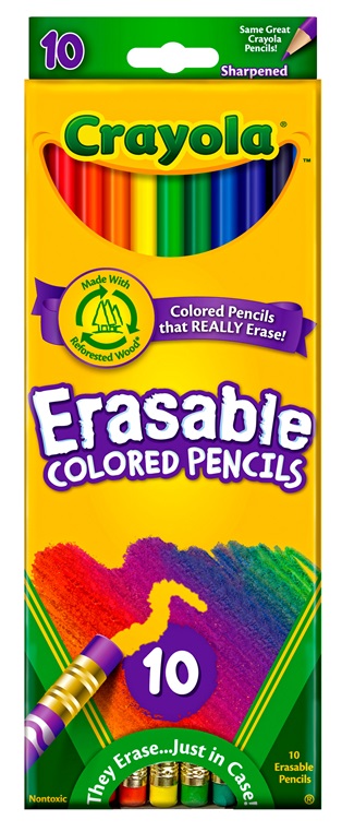 Erasable Colored Pencils 10 ct. Product | crayola.com