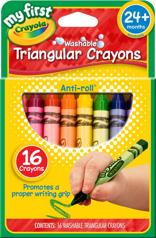 Crayola My First Triangular Crayons, 16/Pack (2754632)