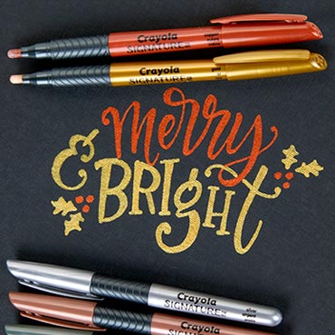 12/2/20: Intro to Crayola Calligraphy, Holiday Edition — Hoopla