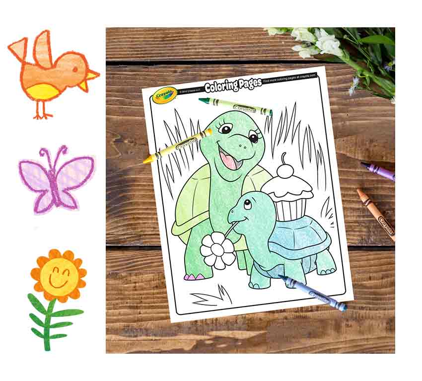 Kids Coloring Activity Kit Spring, DIY Craft Kit for Kids, Musical