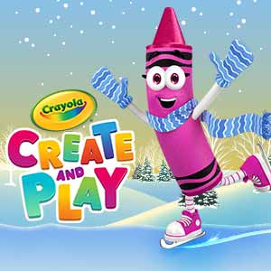 Create and play with Crayola Crayon character ice skating