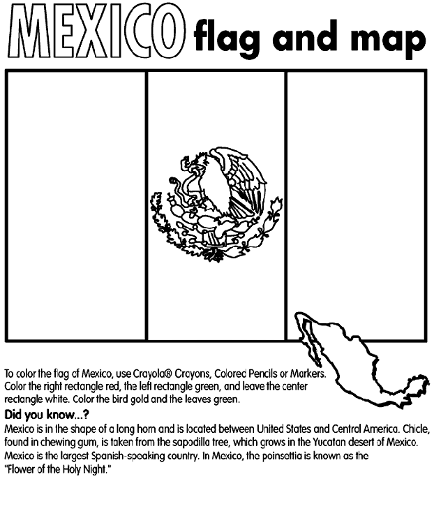 Gambar Mexico Map Coloring Page Home Crayola Pages di Rebanas - Rebanas
