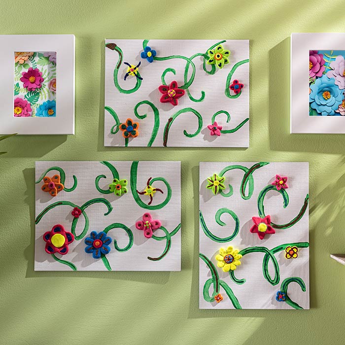Model Magic Flower Canvas