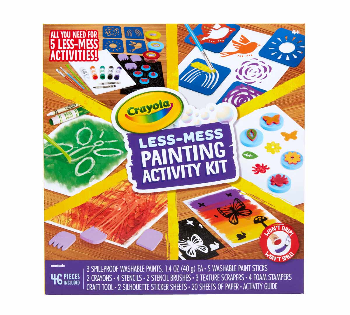 Less Mess Painting Activity Kit front view