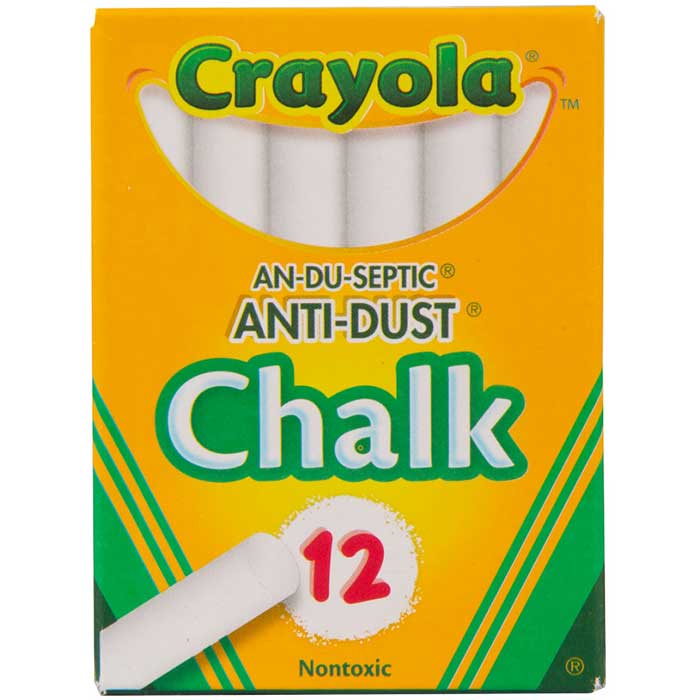 An-du-septic anti-dust chalk sticks 12 count front view