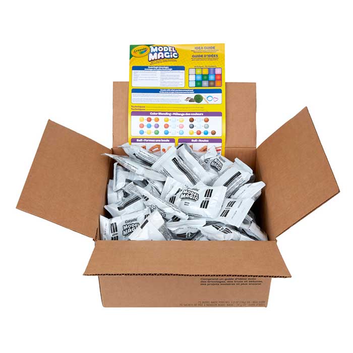 Model Magic Classpack, White, 75 count. Packaging and contents.