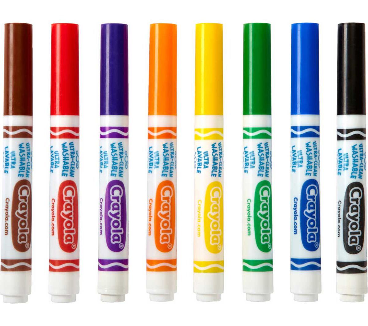 Ultra-Clean washable broad line markers classpack 200 count 8 colors. One of each colored marker.