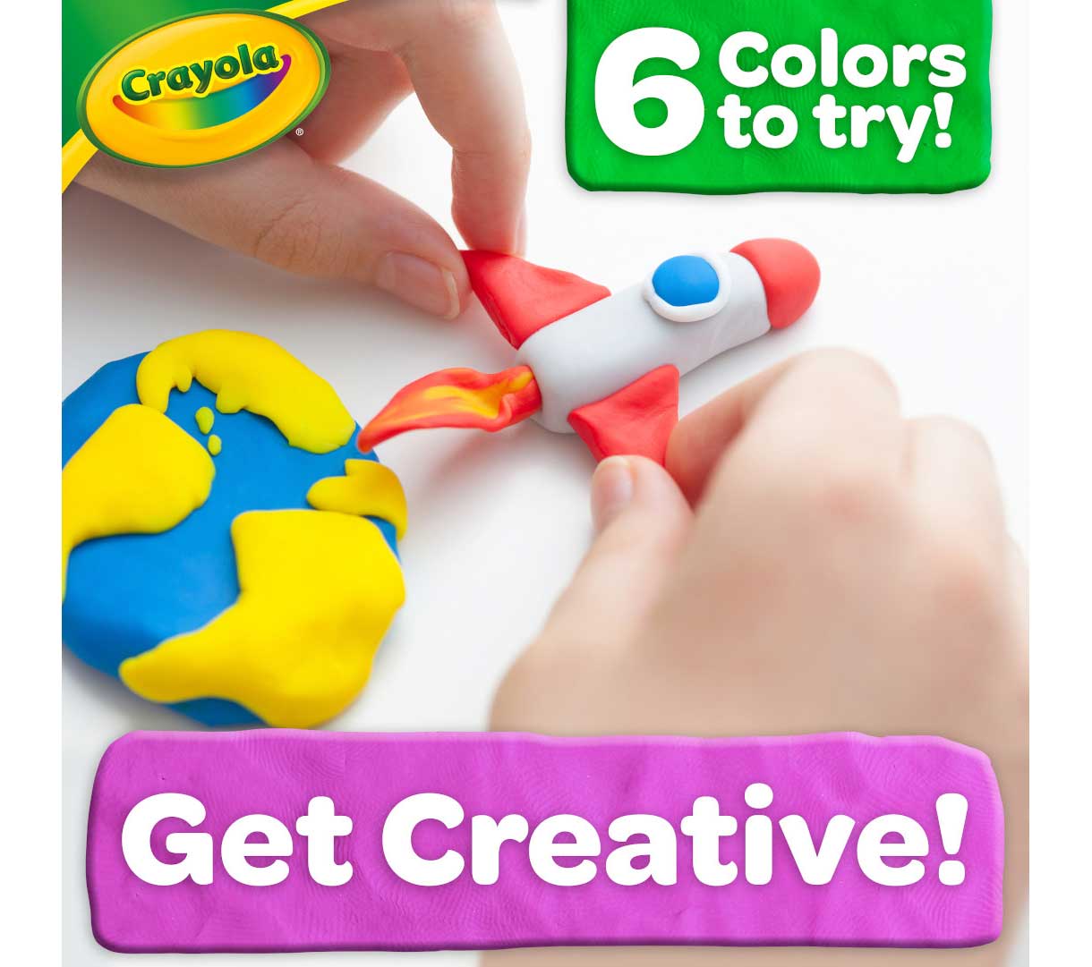 crayola dough set  6 3lb resealable buckets 6 colors to try! get creative!