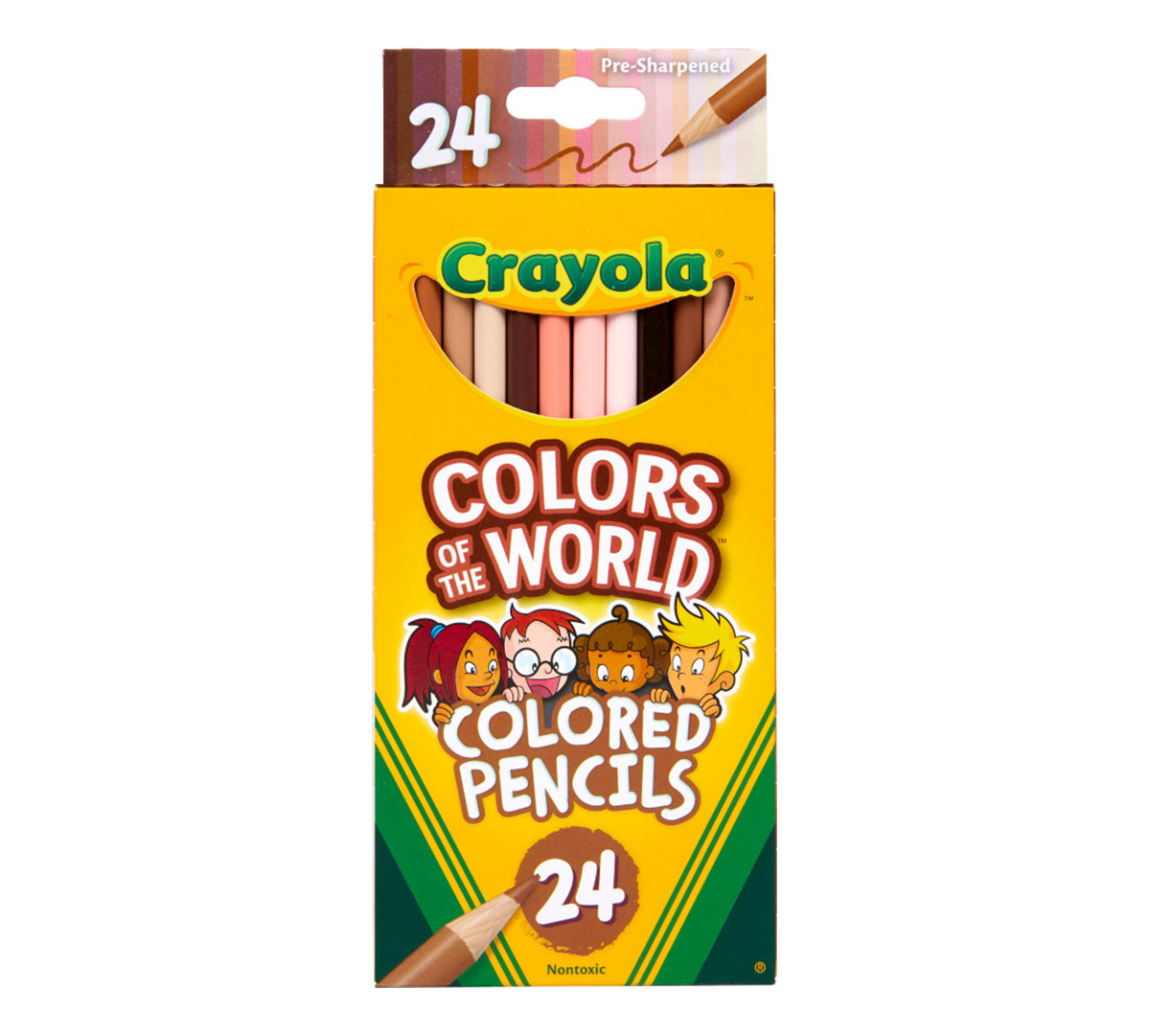 Colors of the World Skin Tone Colored Pencils  24 Count Front View of Box