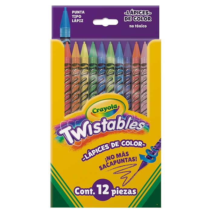 12 Lápices de Color Twistables ® vista frontal