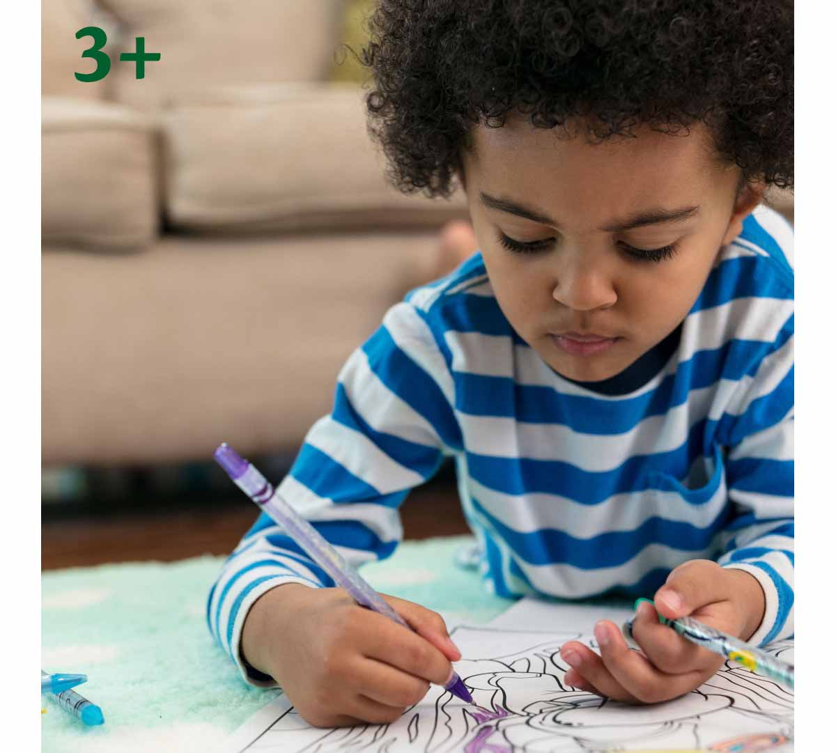 Dibujo infantil con lápices de colores Twistables