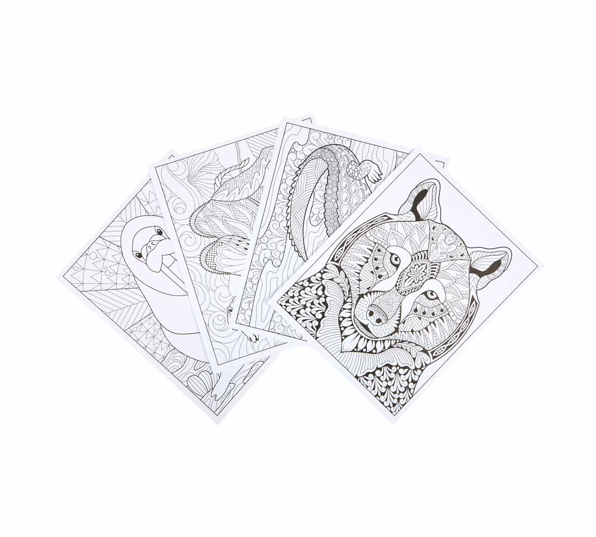 Art with Edge Jungle Animal Coloring Book Coloring Pages