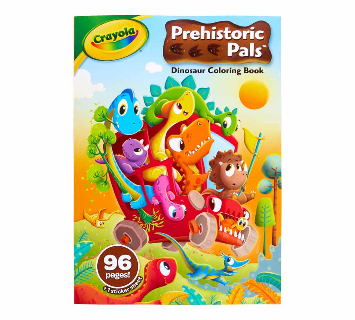 Prehistoric Pals Dinosaur Coloring Book Front View of Book