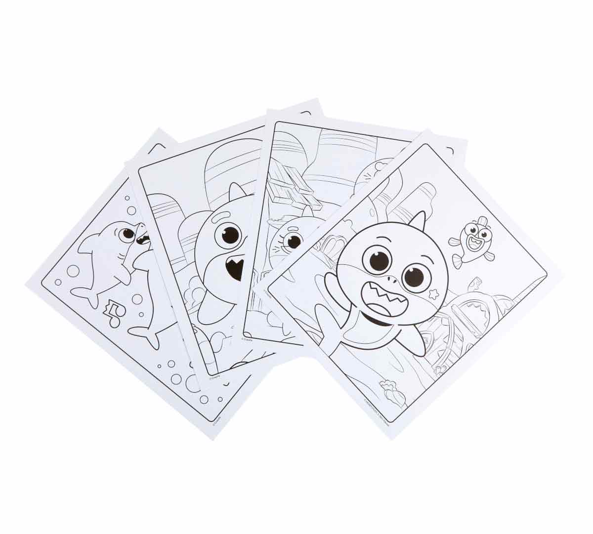 Baby Shark Color and Sticker Book coloring pages
