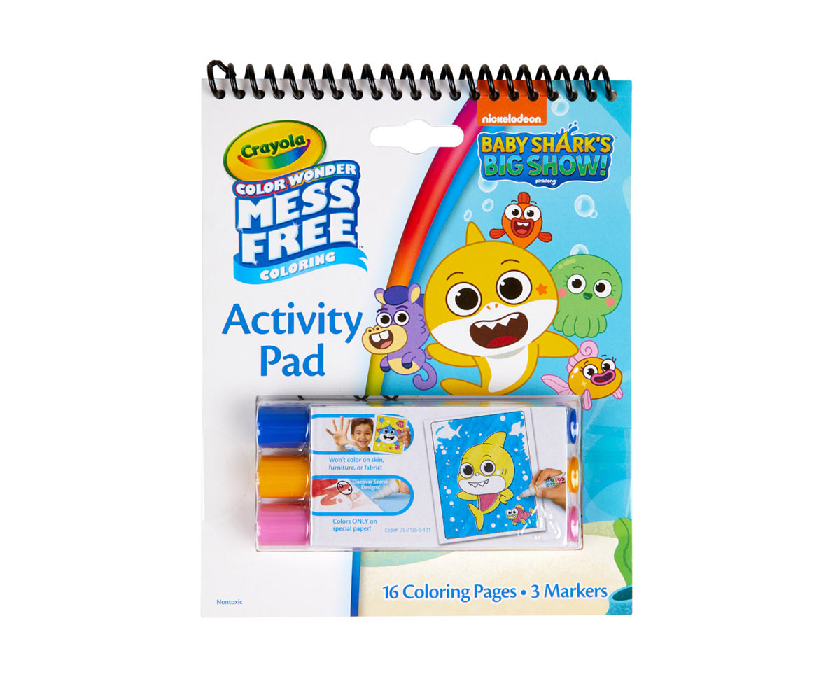 Color Wonder Activity Pad Baby Shark Big Show front view