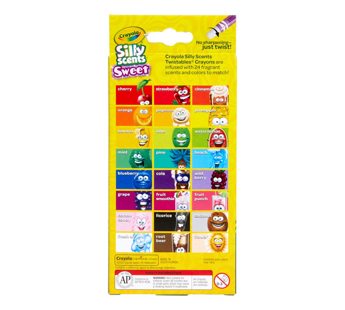  Silly Scents Mini Twistables Scented Crayons  24 Count