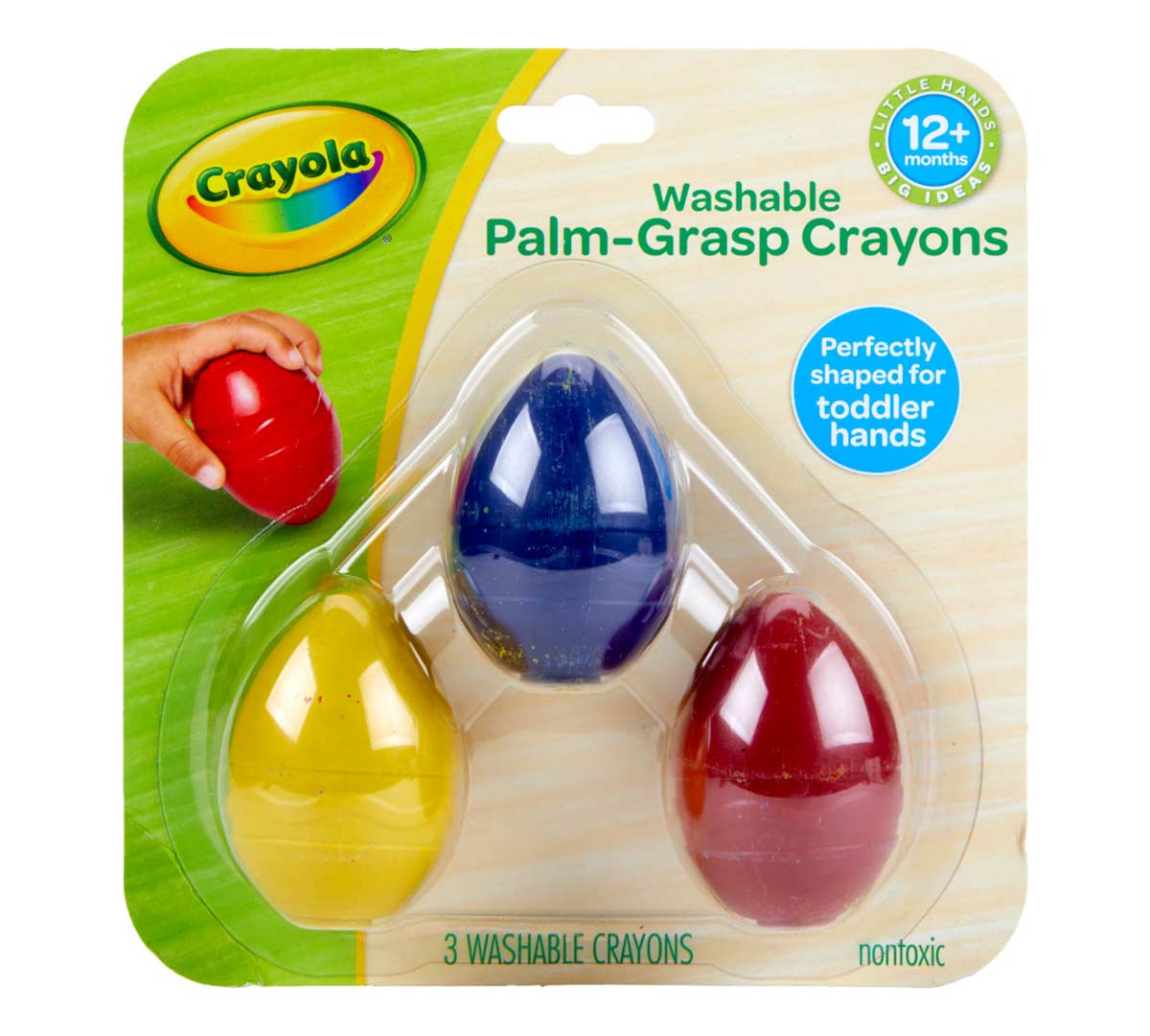 My First Washable Palm Grasp Crayons Front View of Package