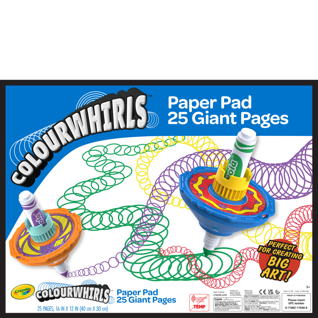 Colourwhirls - Paper Pad Front view